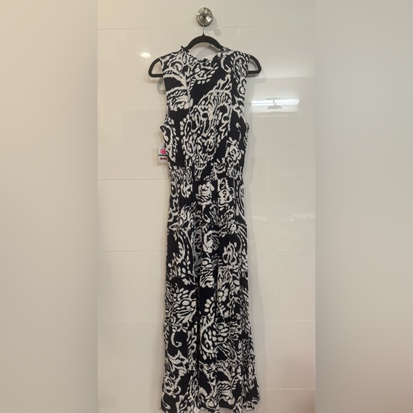 MSK Navy and White Print Maxi Dress - Picture 7 of 7